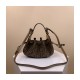 Fendi Pomodorino Brown FF Fabric Mini Bag 8BS059