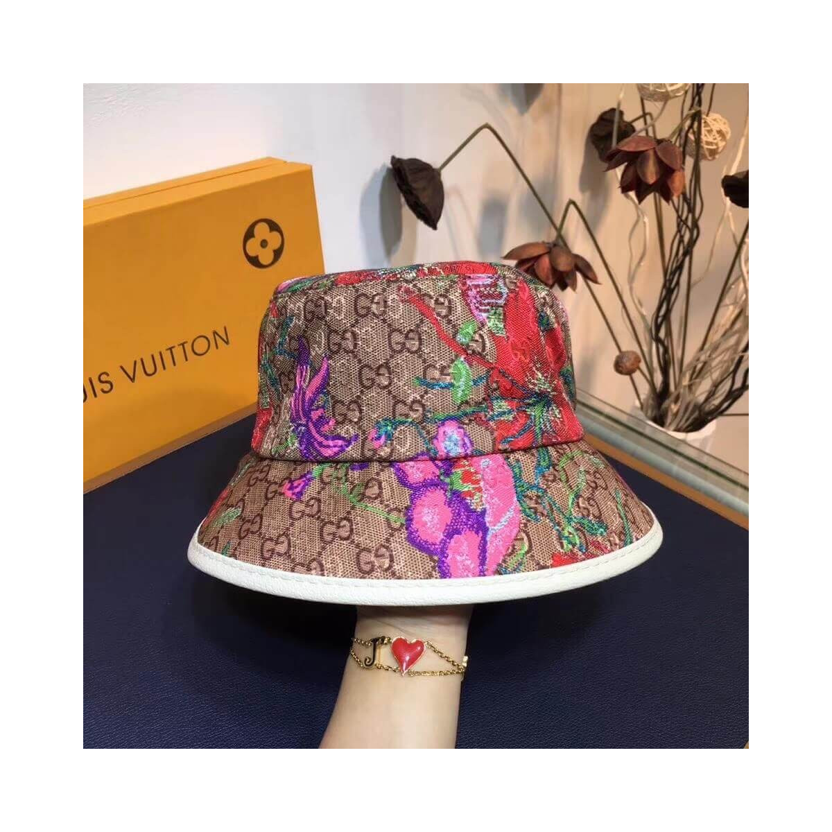 Gucci GG Flora Fedora 603987