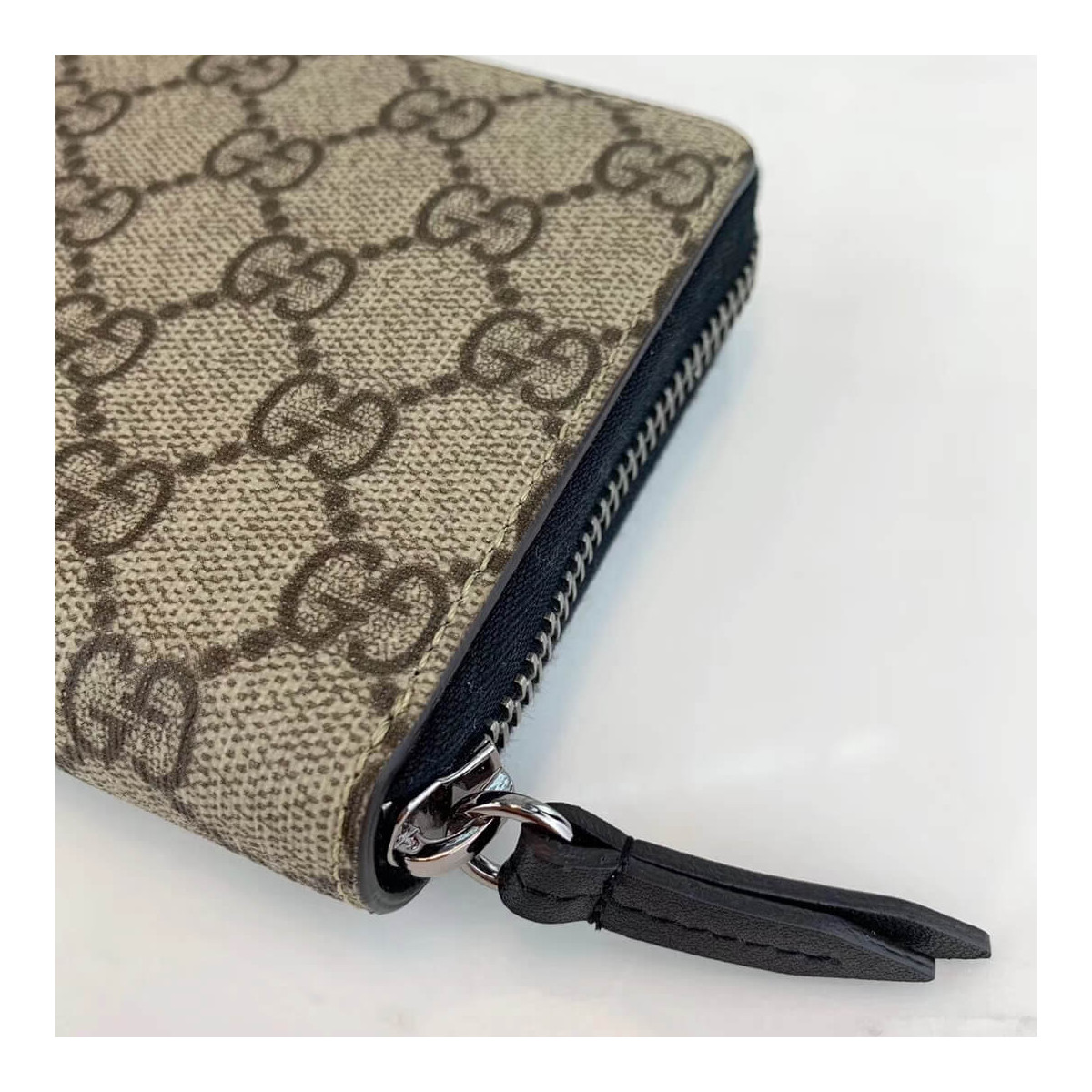 Gucci Kingsnake Print GG Supreme Zip Around Wallet 451273