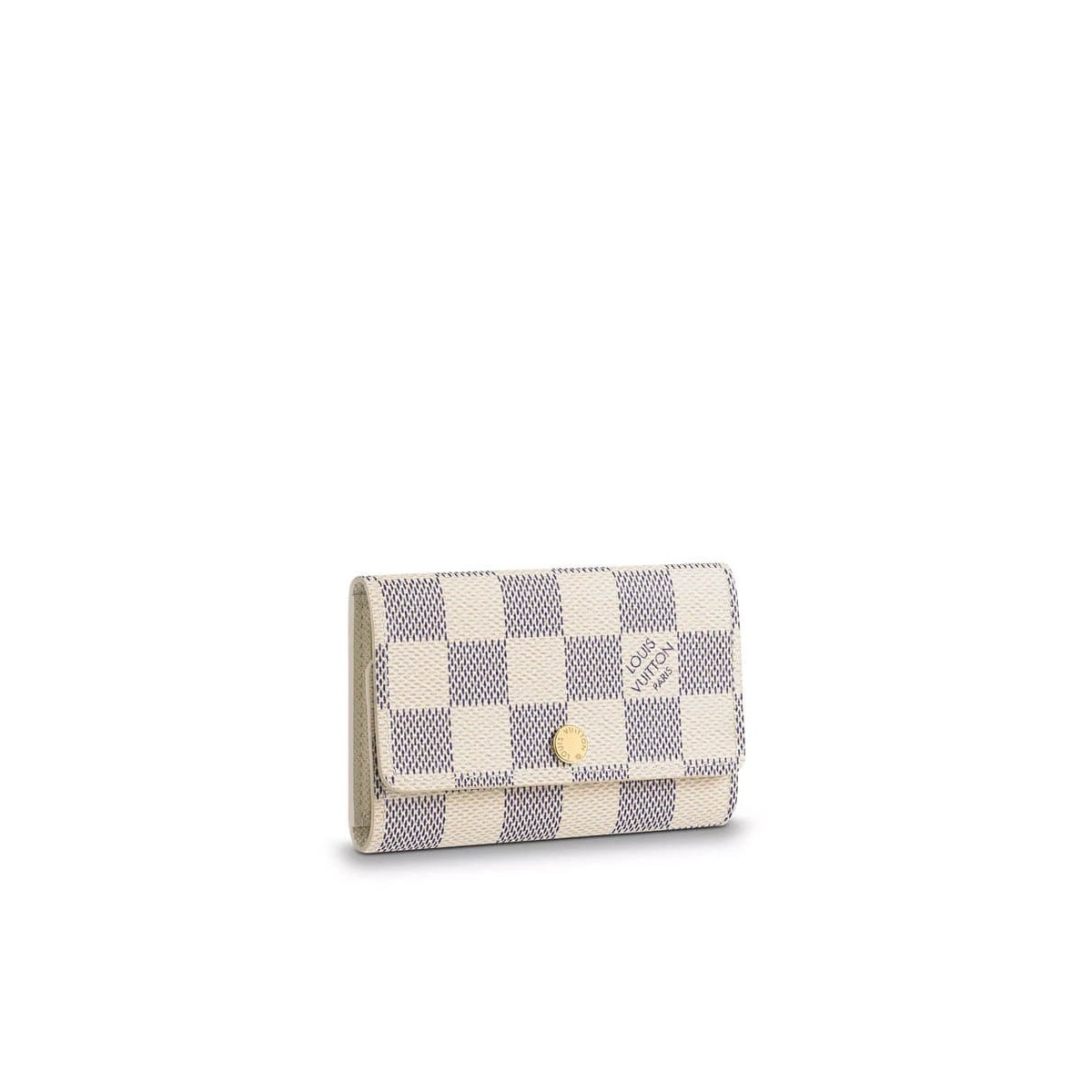 Louis Vuitton Damier Azur Canvas 6 Key Holder N61745