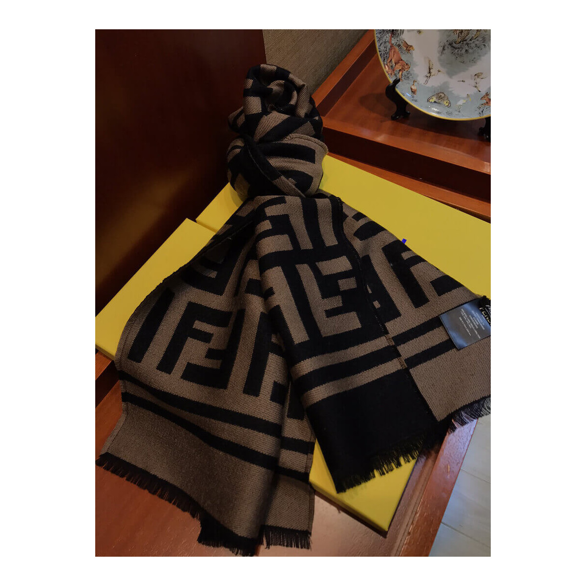 Fendi Cashmere FF Scarf 259A