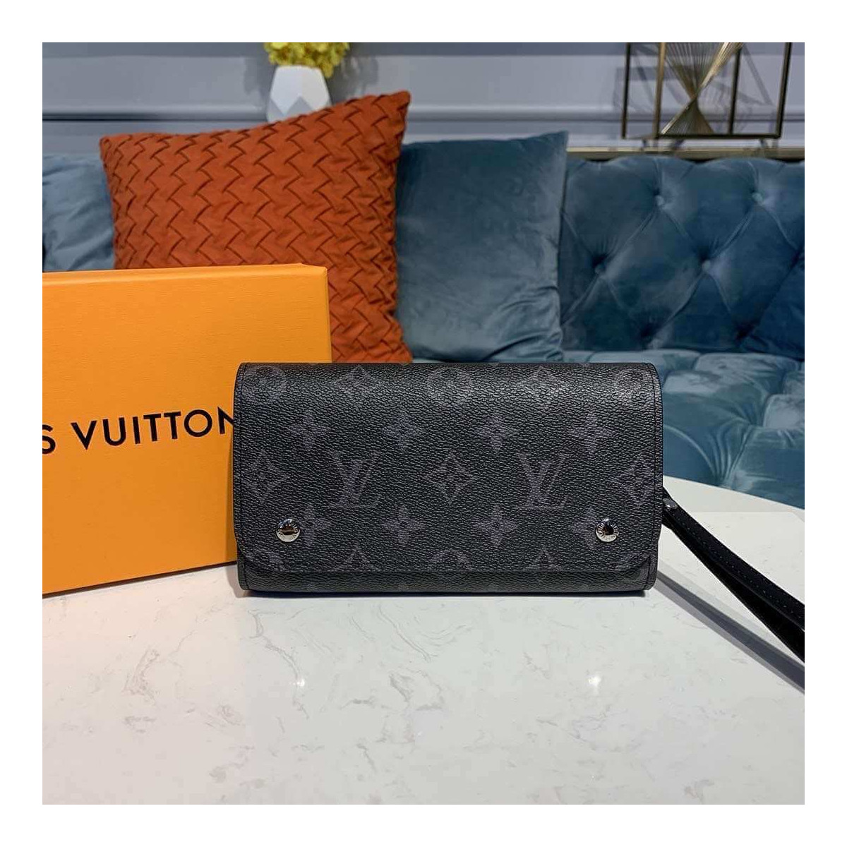 Louis Vuitton Monogram Eclipse Canvas Kasai Wallet M58080