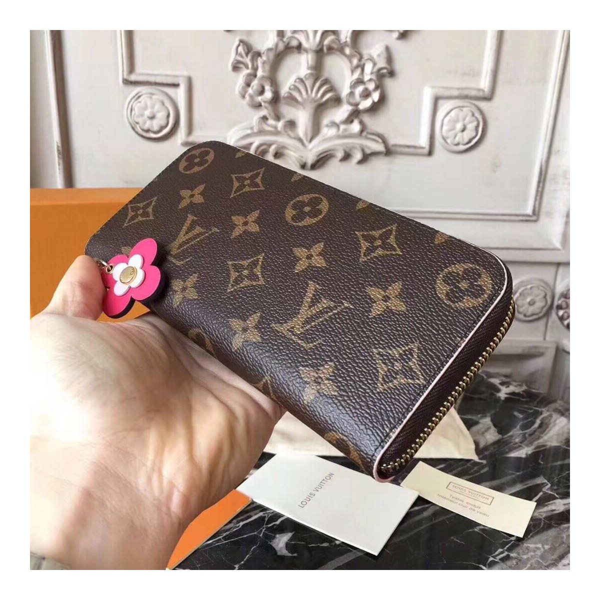 Louis Vuitton Monogram Cavas Clemence Wallet M64201