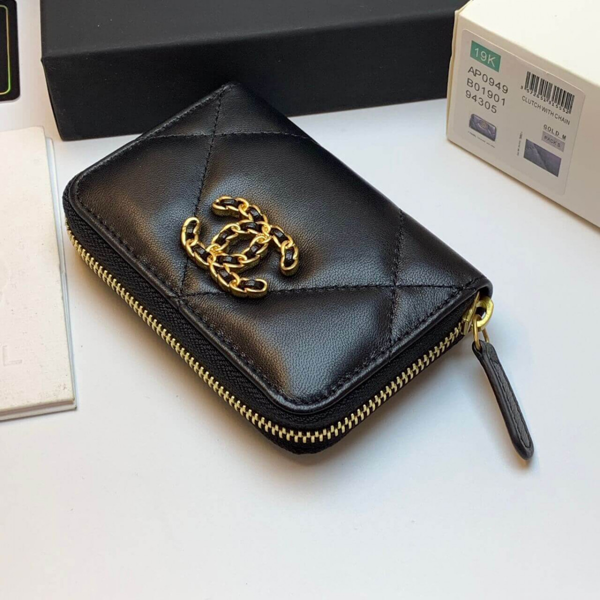 Chanel 19 Zipped Coin Purse AP0949