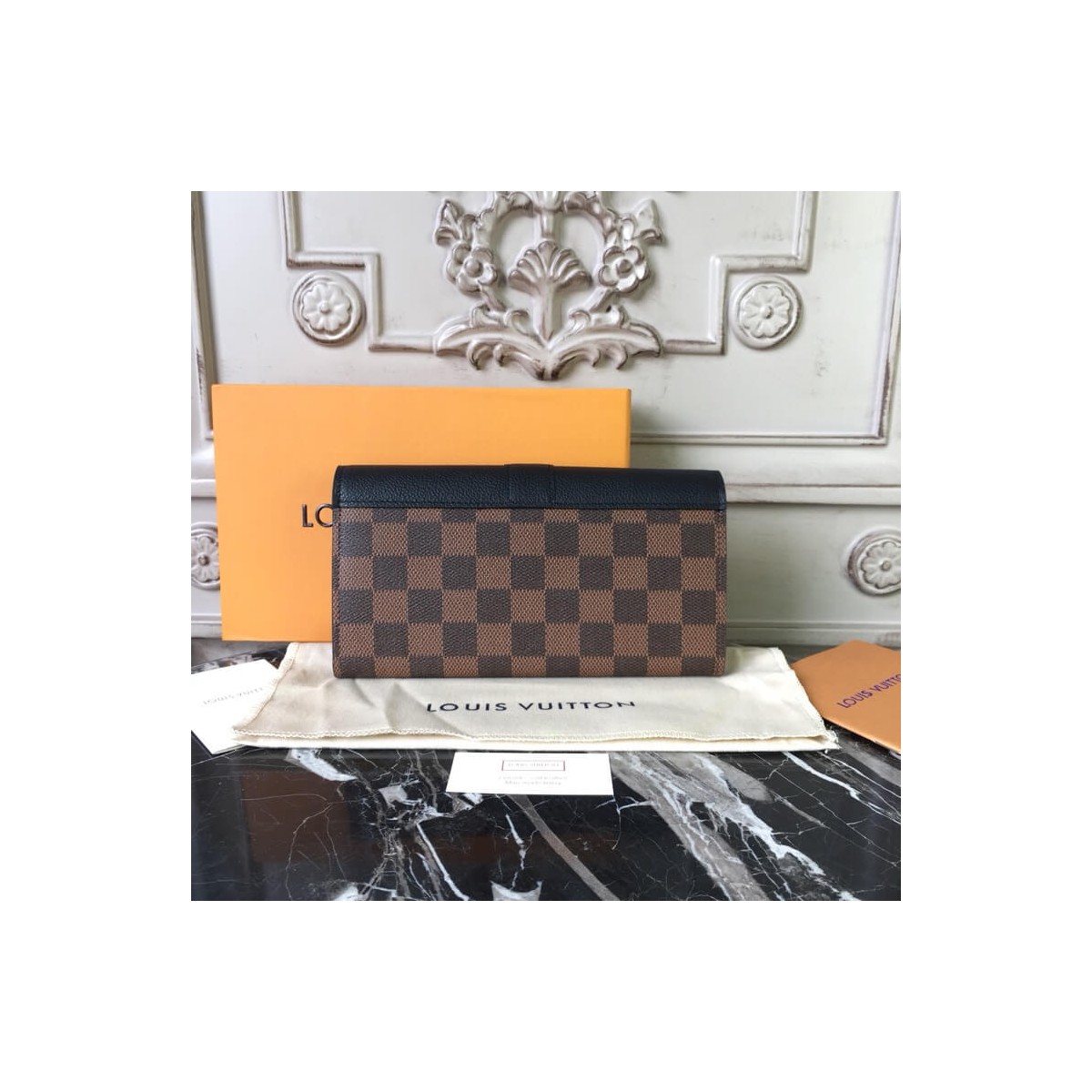 Louis Vuitton Monogram Cavas Clapton Wallet N64449