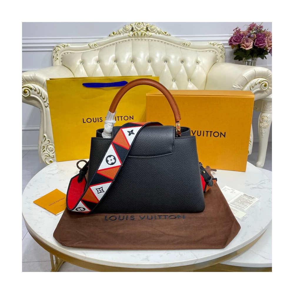 Louis Vuitton Capucines MM M59020 Noir/Rouge