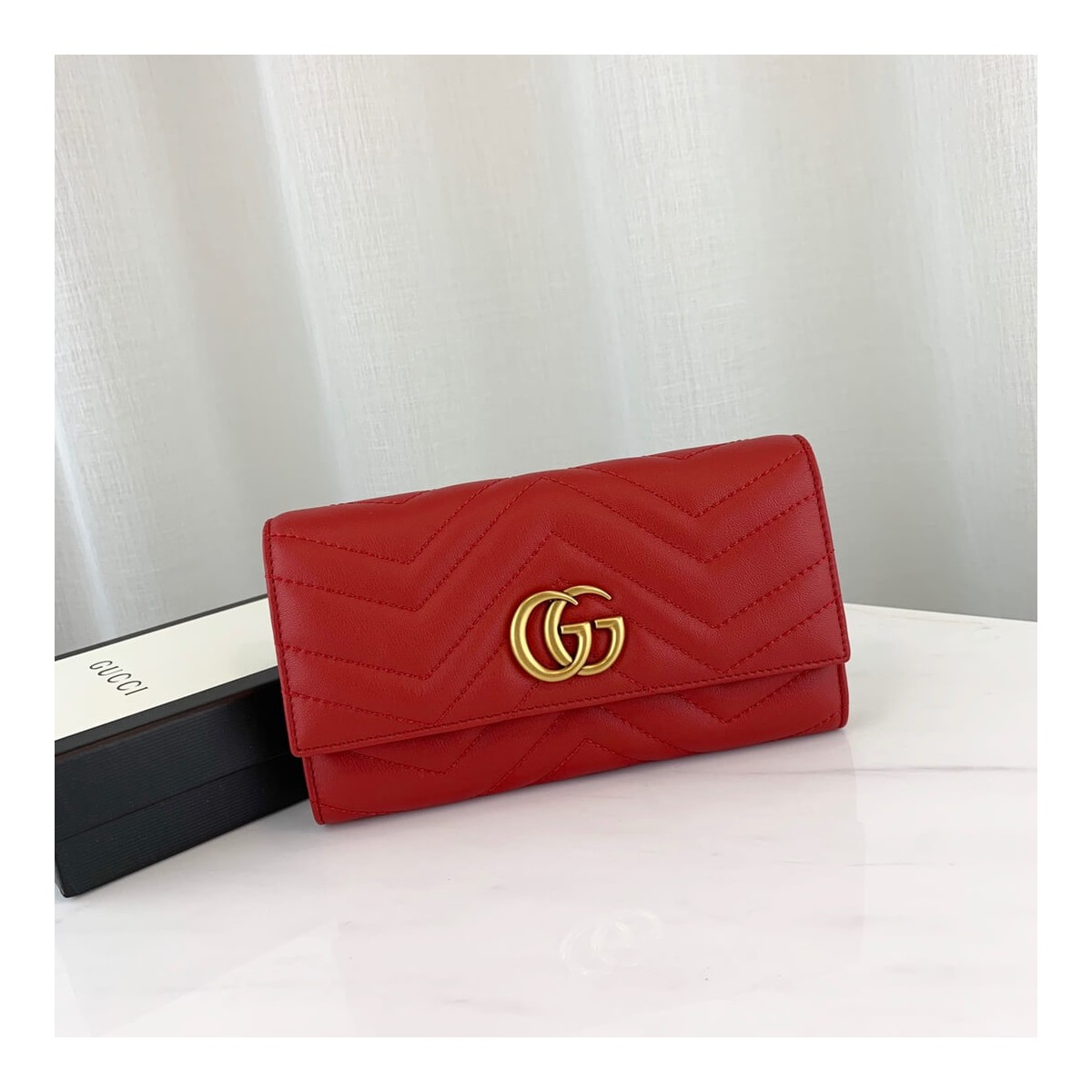 Gucci GG Marmont Continental Wallet 443436