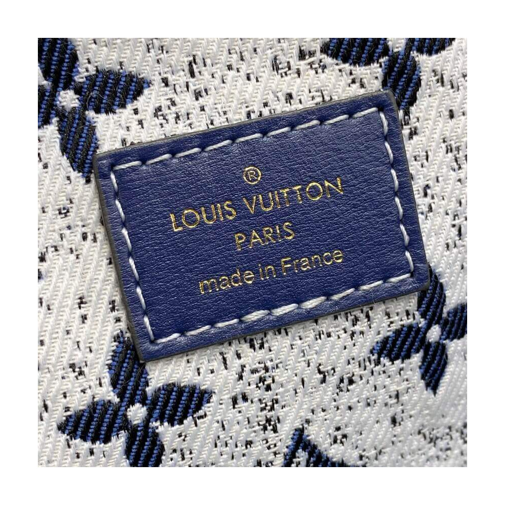 Louis Vuitton Denim Jacquard Textil Petit Noe M59606