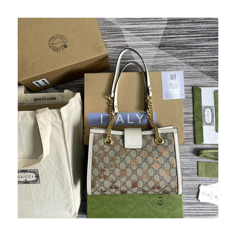 Gucci Padlock Small Berry Tote Bag 498156