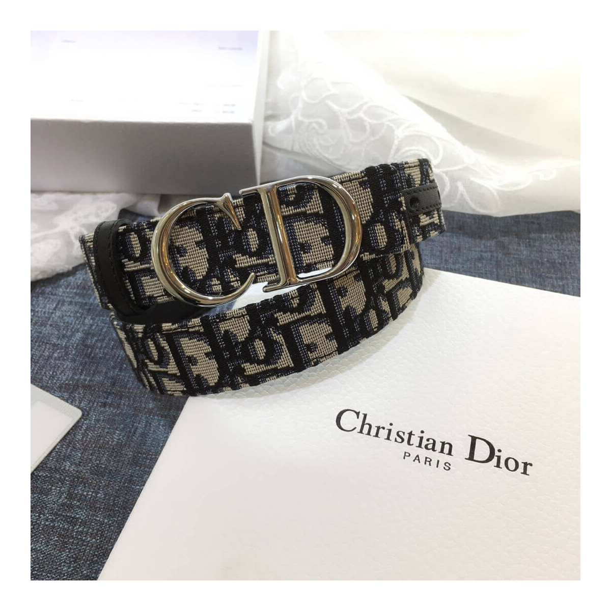 Christian Dior Saddle Dior Oblique 30mm Belt B0041