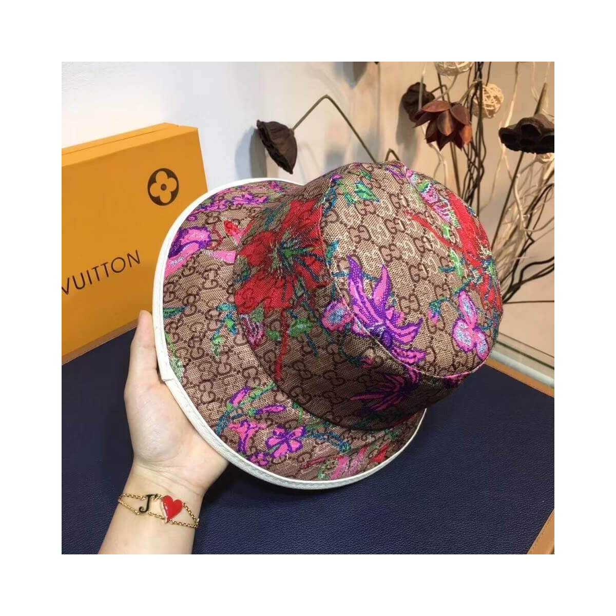 Gucci GG Flora Fedora 603987