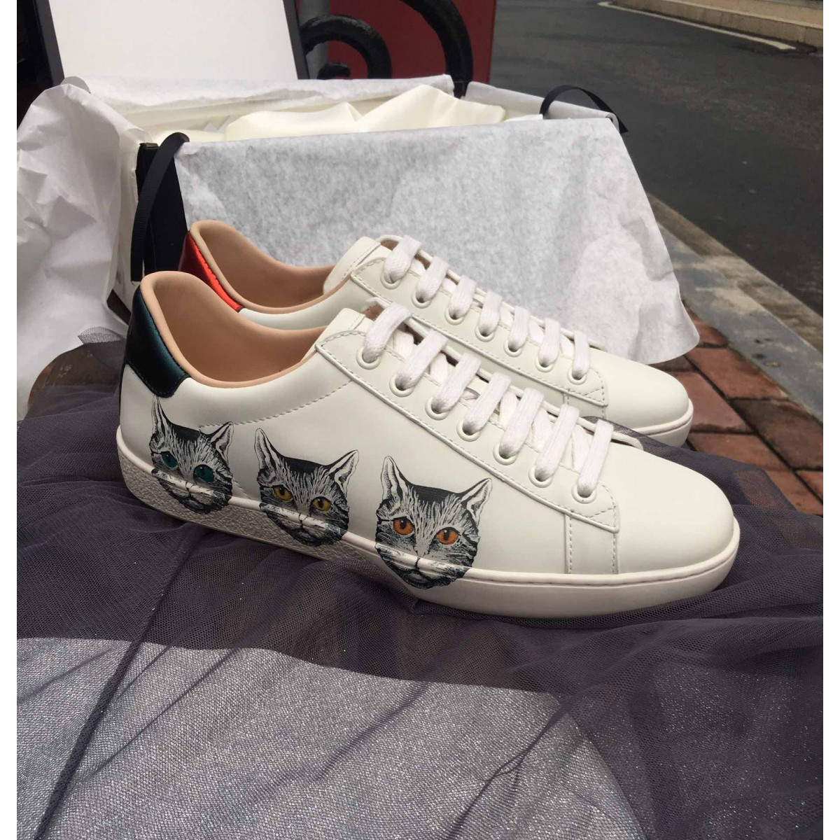 Gucci Ace Sneaker with Mystic Cat 577147