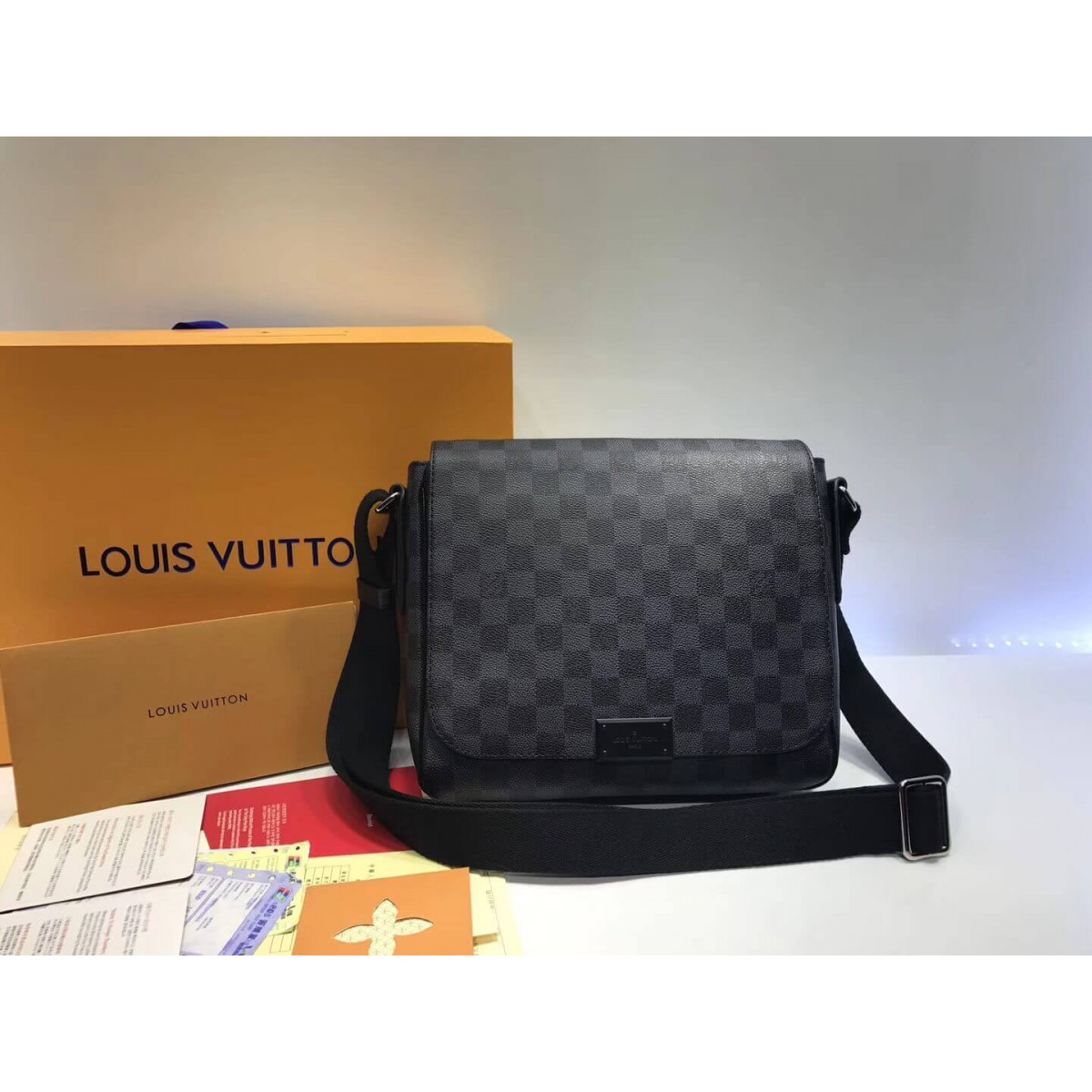 Louis Vuitton Damier Graphite Canvas District PM N41260