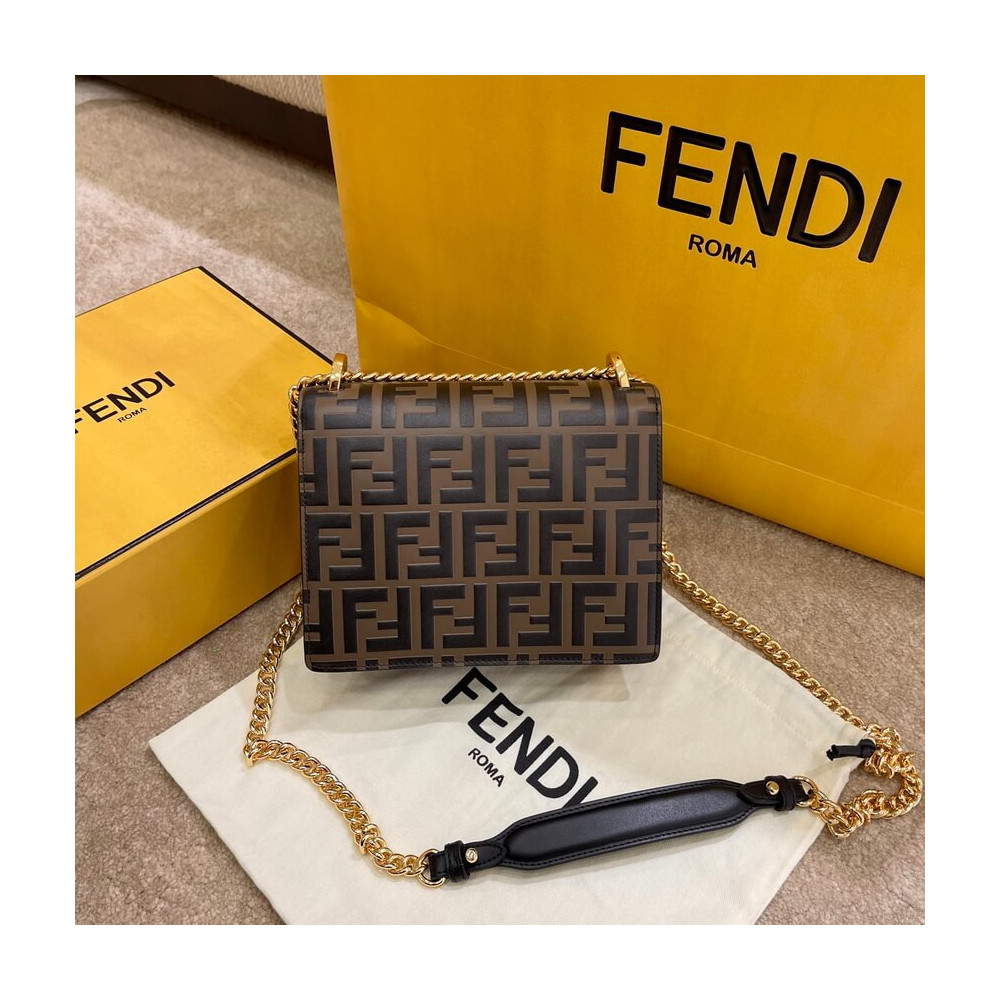 Fendi Kan U Small Bag With Embossed FF Logo 8M0417