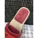 Chanel CC Quilted Mules G35604 Burgundy/Red