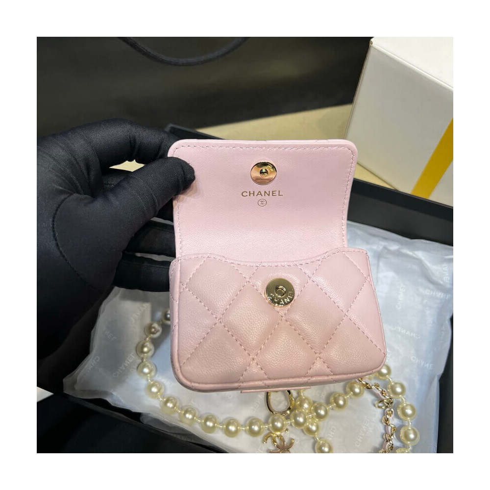 Chanel Lambskin Belt Bag AP2654 Pink