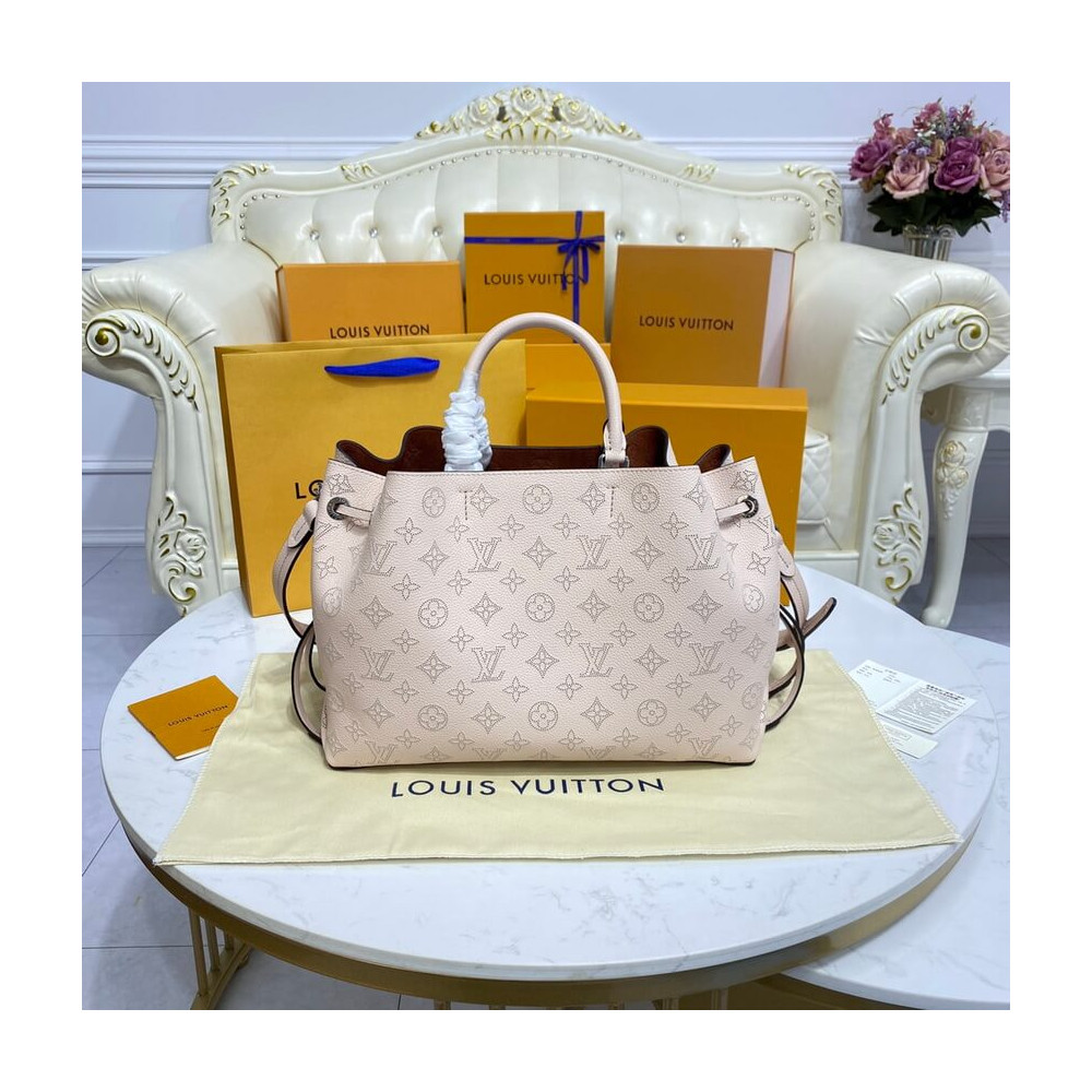 Louis Vuitton Mahina Calf Leather Bella Tote M59203 Cream