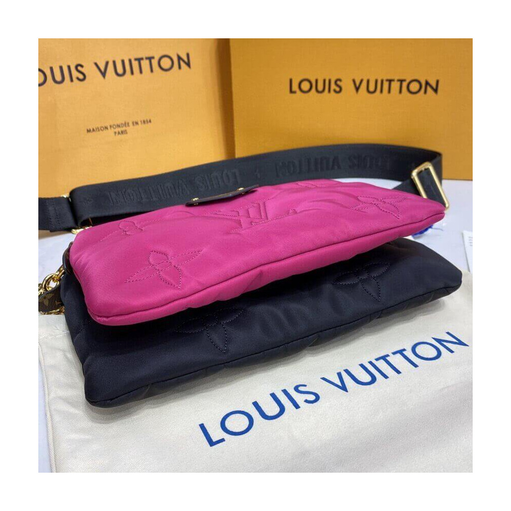 Louis Vuitton Maxi Multi Pochette Accessoires M58980 Black/Fuchsia