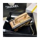 Chanel Vanity Case Beech Wood AS2926 Beige Black