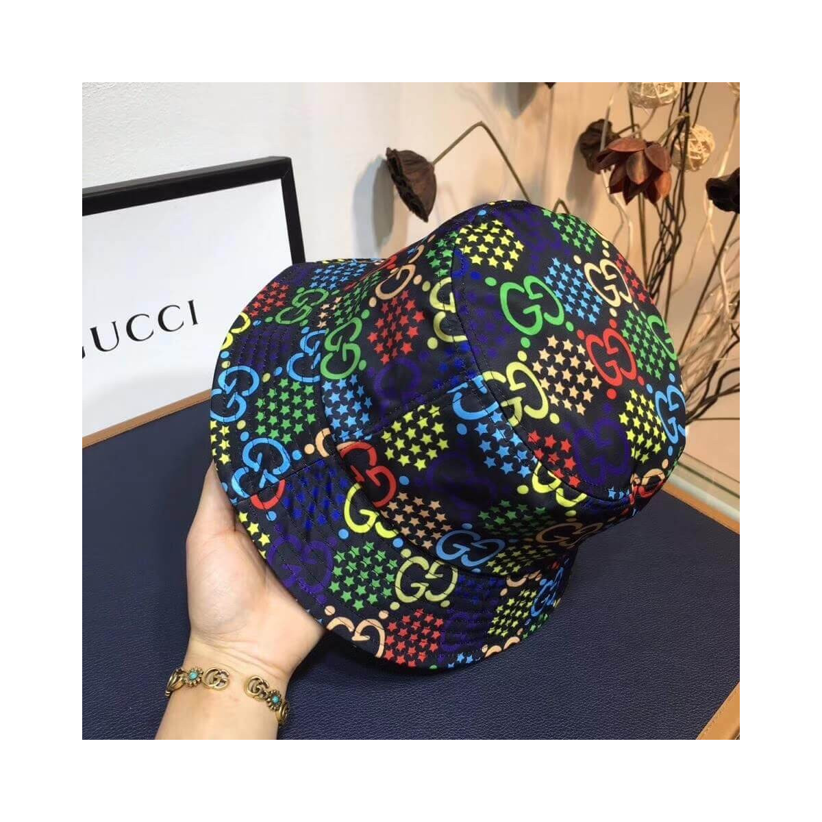 Gucci GG Psychedelic Fedora 604781