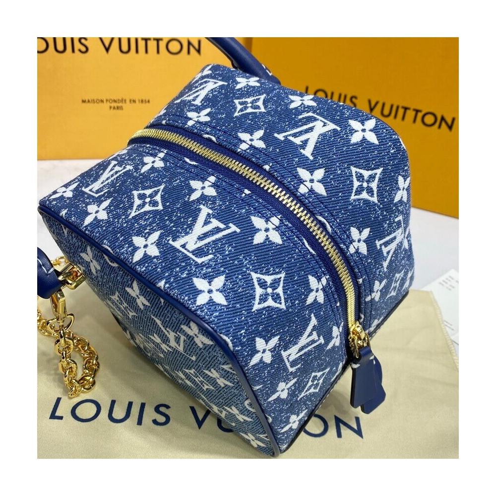 Louis Vuitton Denim Jacquard Textil Square Bag M59611