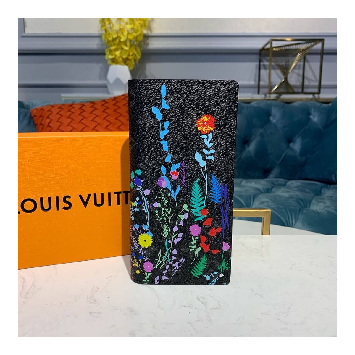 Louis Vuitton Flower Print Brazza Wallet M62665