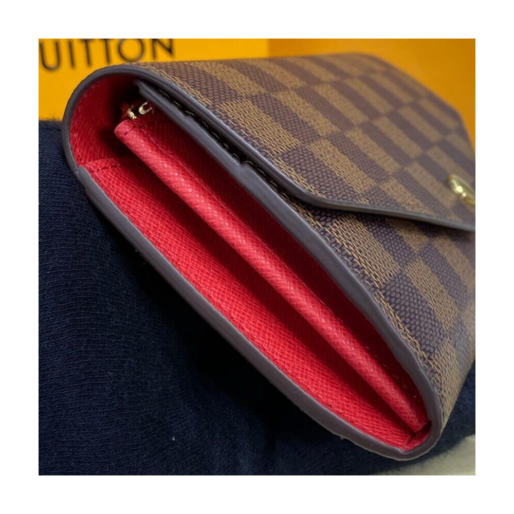 Louis Vuitton Damier Ebene Sarah Wallet N63209