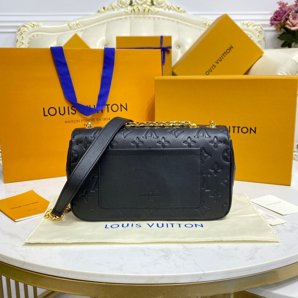 Louis Vuitton Monogram Empreinte Leather Marceau Bag M46200 Black