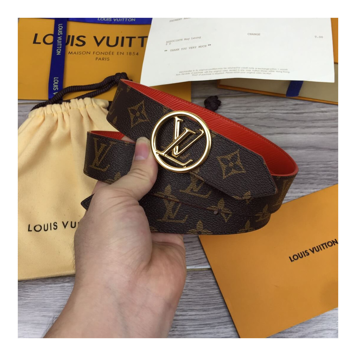 Louis Vuitton Circle 35mm Reversible Belt M9936V