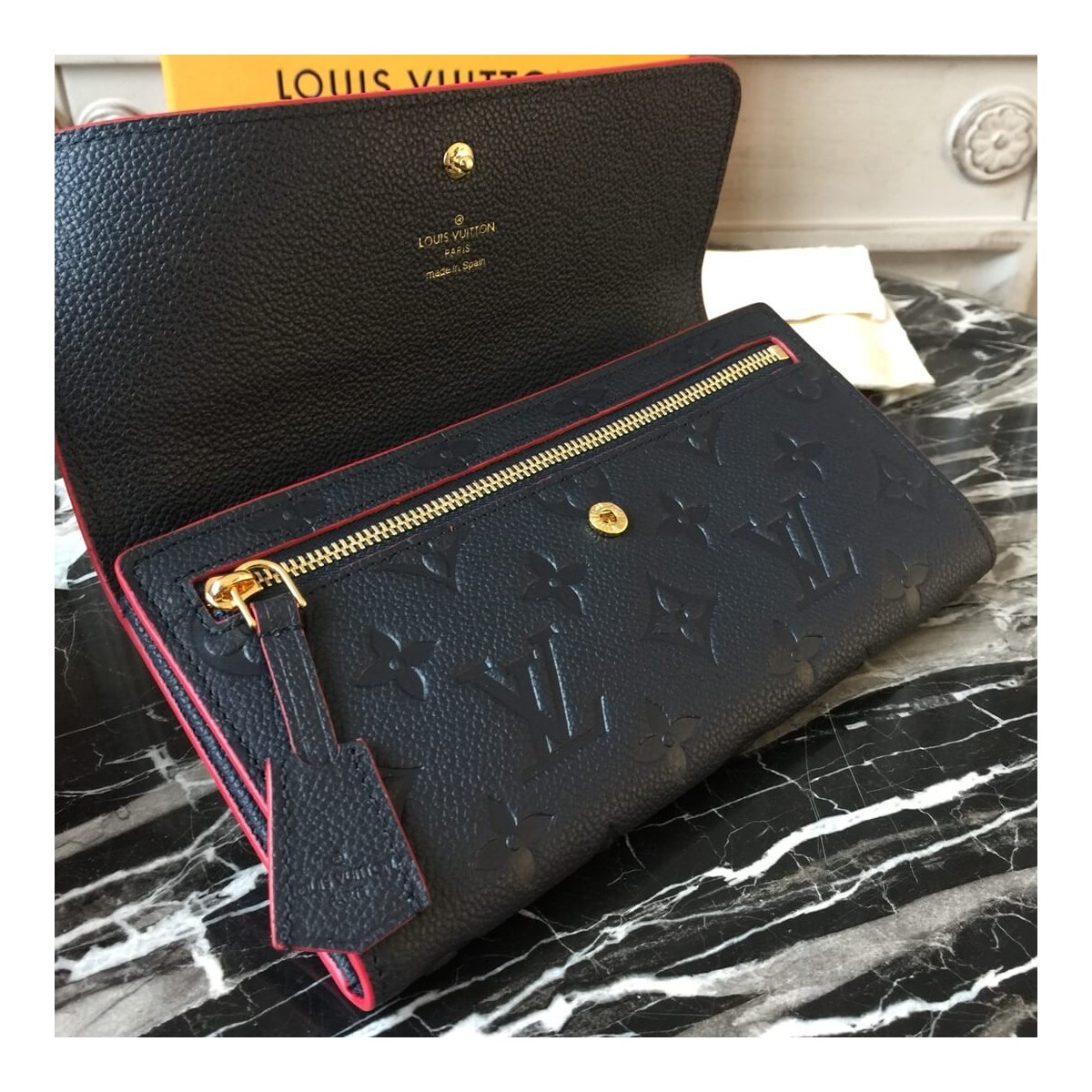 Louis Vuitton Monogram Empreinte Pont-Neuf Wallet M62127