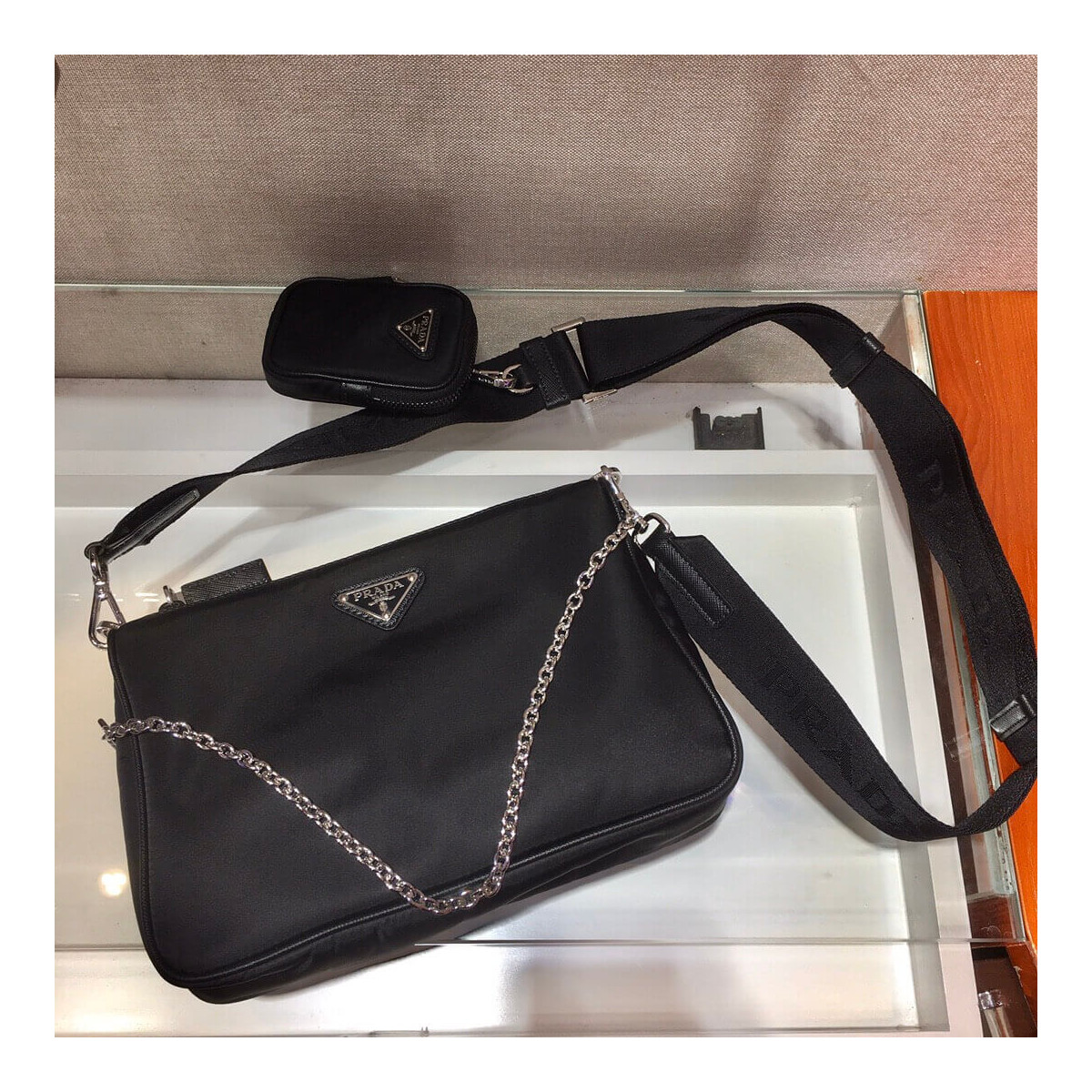 Prada Nylon Cross-Body Bag 2VH113