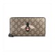 Gucci Bee Print GG Supreme Zip Around Wallet 451273