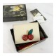 Gucci Signature Card Case Wallet With Cherries 476050