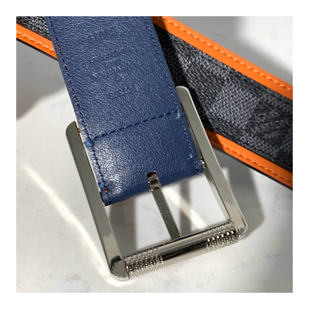 Louis Vuitton LV Reverso 40mm Reversible Belt M0038U Orange