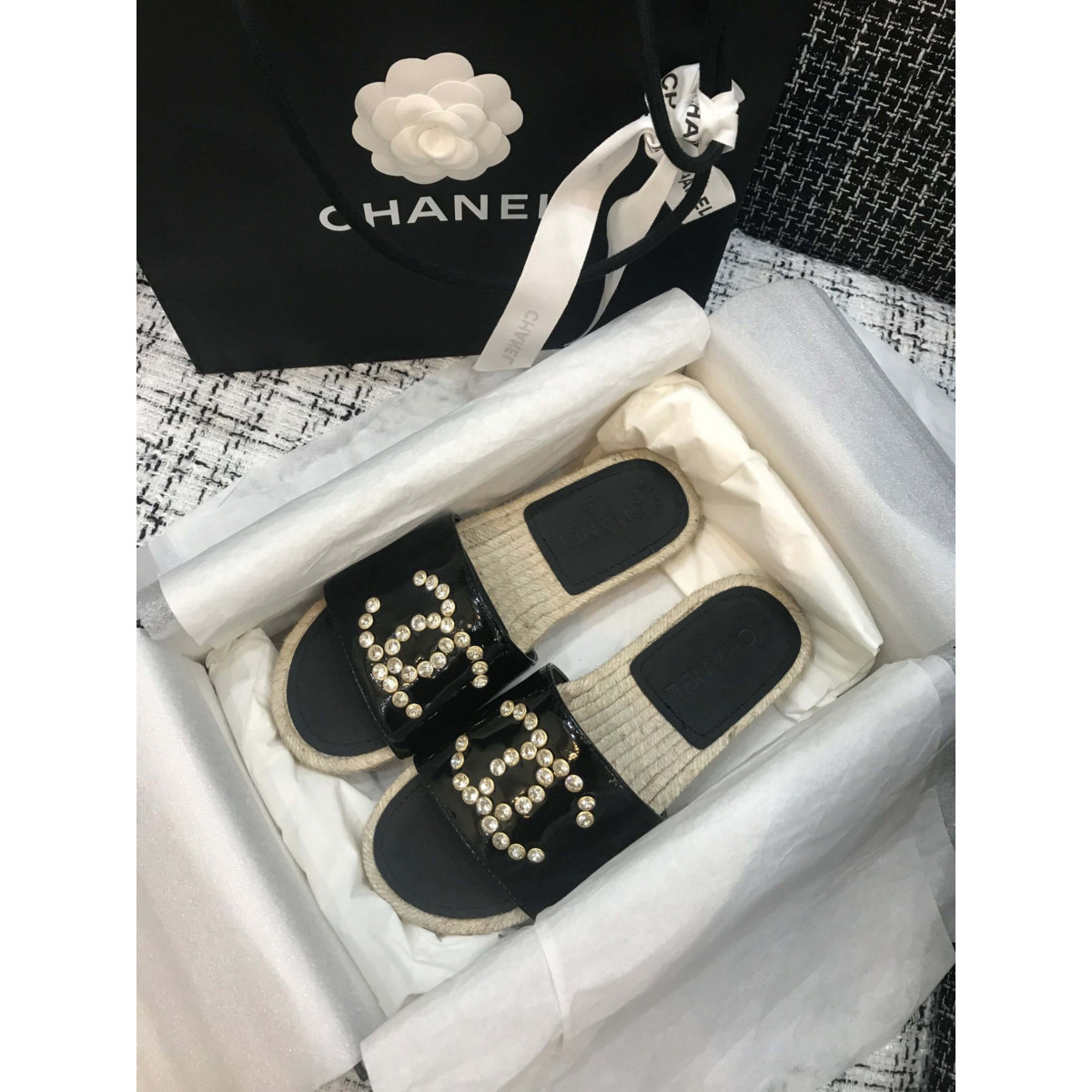 Chanel Paten Calfskin Mules G35603