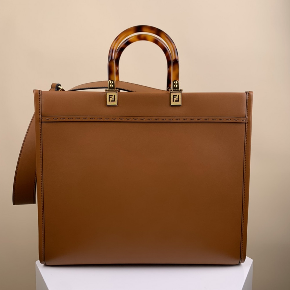 Fendi Medium Sunshine Shopper 8BH386 Brown