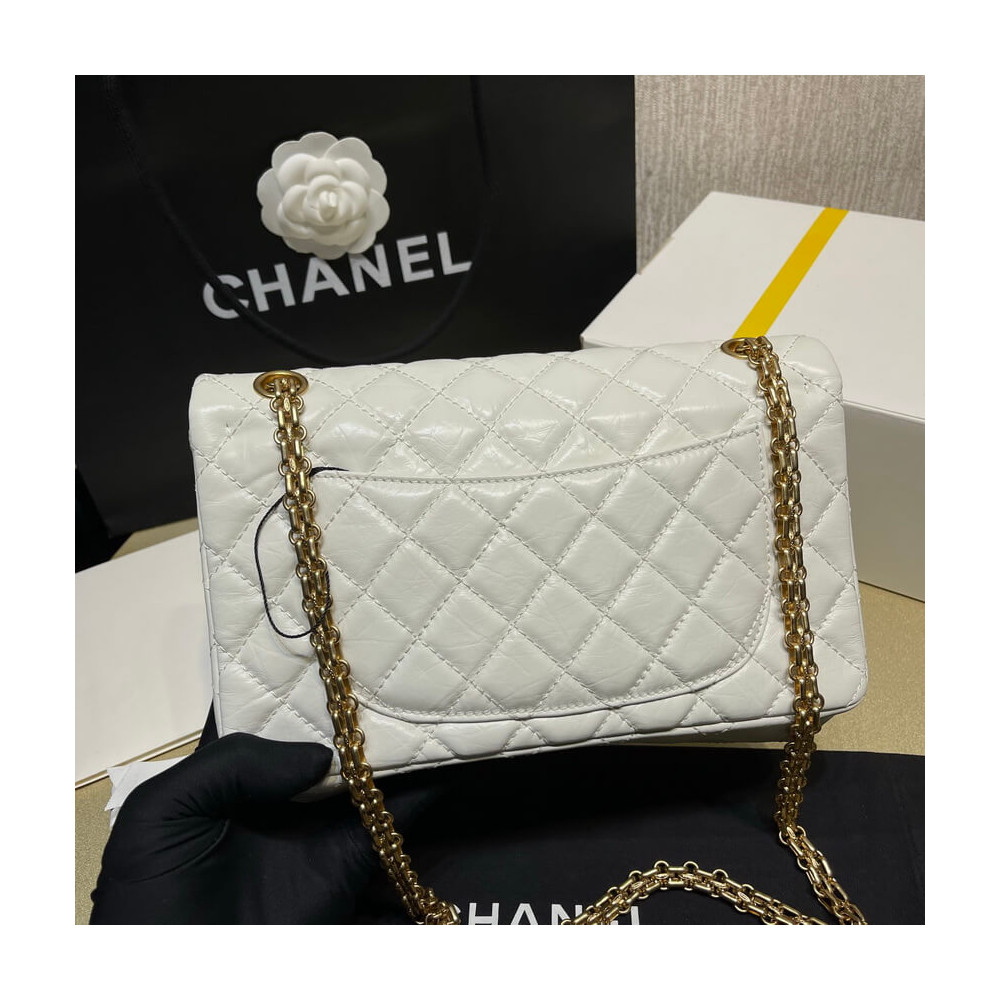 Chanel Quilted Calfskin Leather 2.55 Reissue New York Lucky Charms Flap Bag 37586