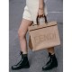 Fendi Medium Sunshine Tote Bag in Beige Canvas 8BH386