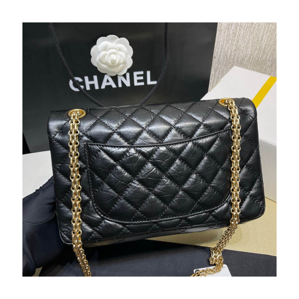 Chanel Quilted Calfskin Leather 2.55 Reissue New York Lucky Charms Flap Bag 37586