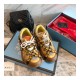 Gucci Flashtrek Sneaker With Removable Crystals 552051 Gold