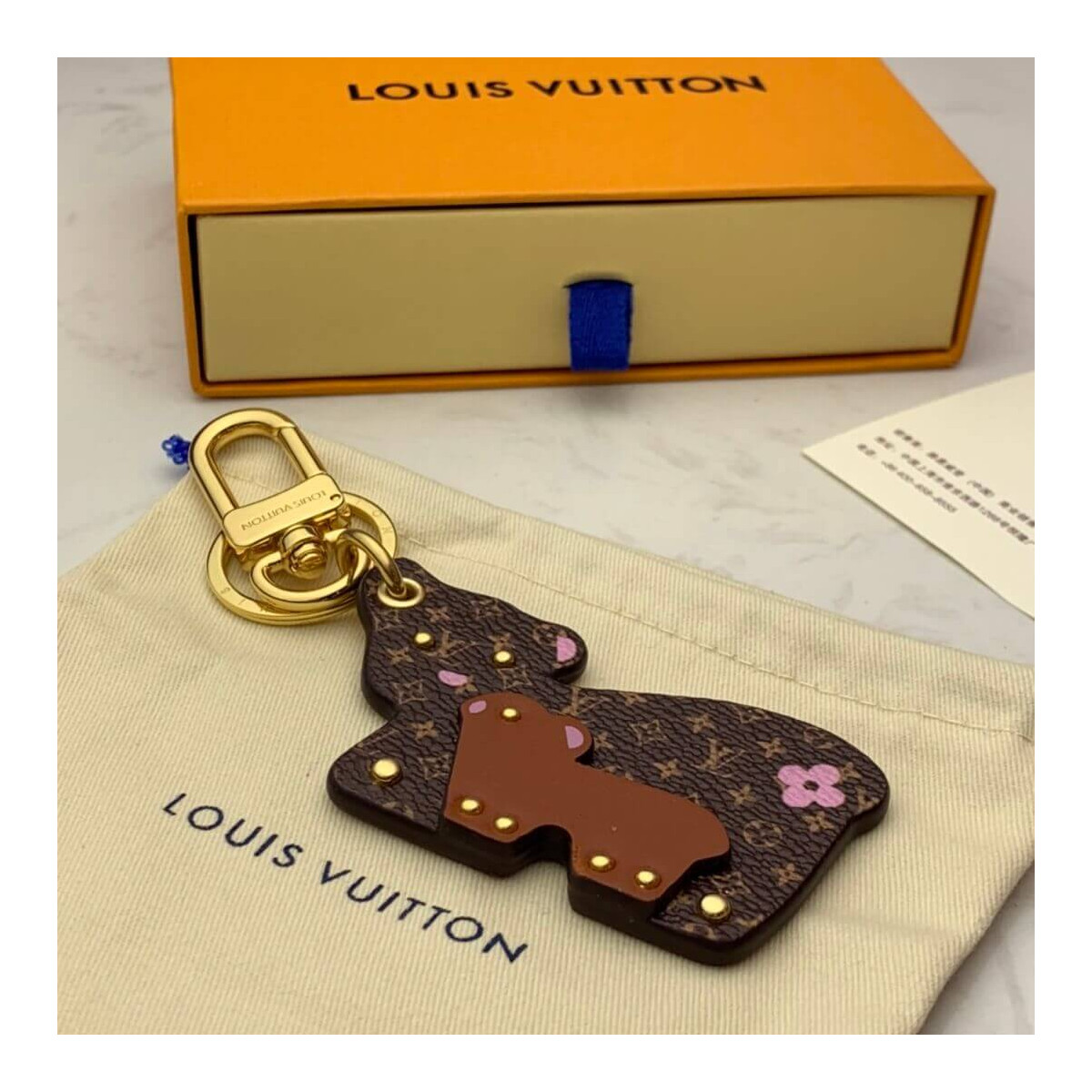 Louis Vuitton Mummy And Baby Bear Bag Charm And Key Holder M69558