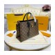 Louis Vuitton Monogram Canvas Flower Tote M43550 Black