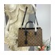 Louis Vuitton Monogram Canvas Flower Tote M43550 Black