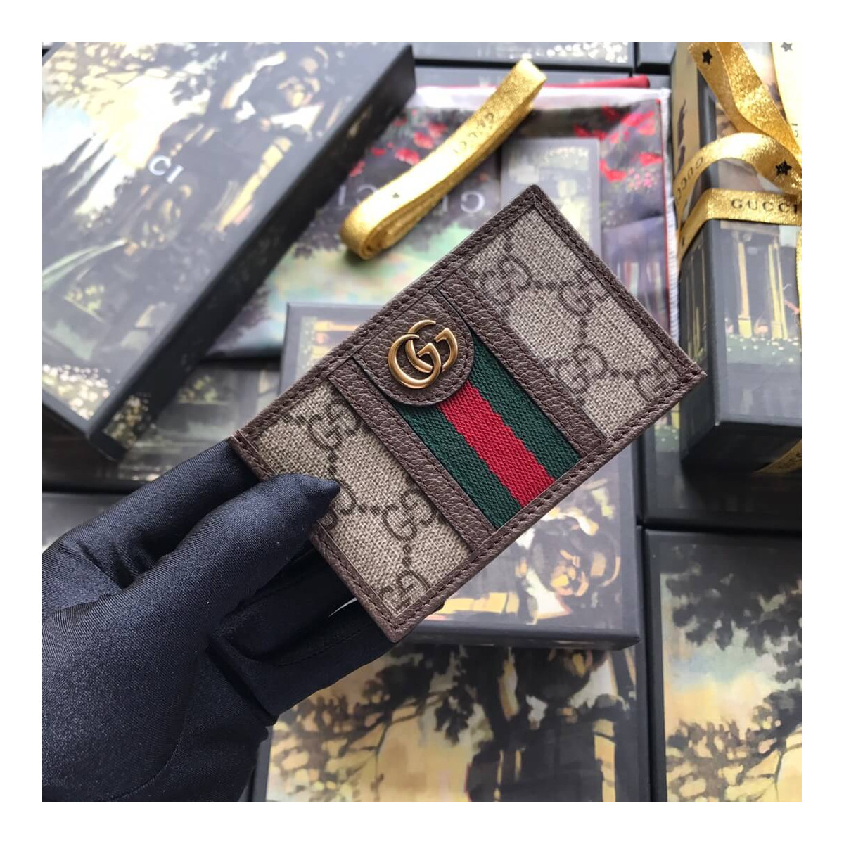 Gucci Ophidia GG Card Case 597617