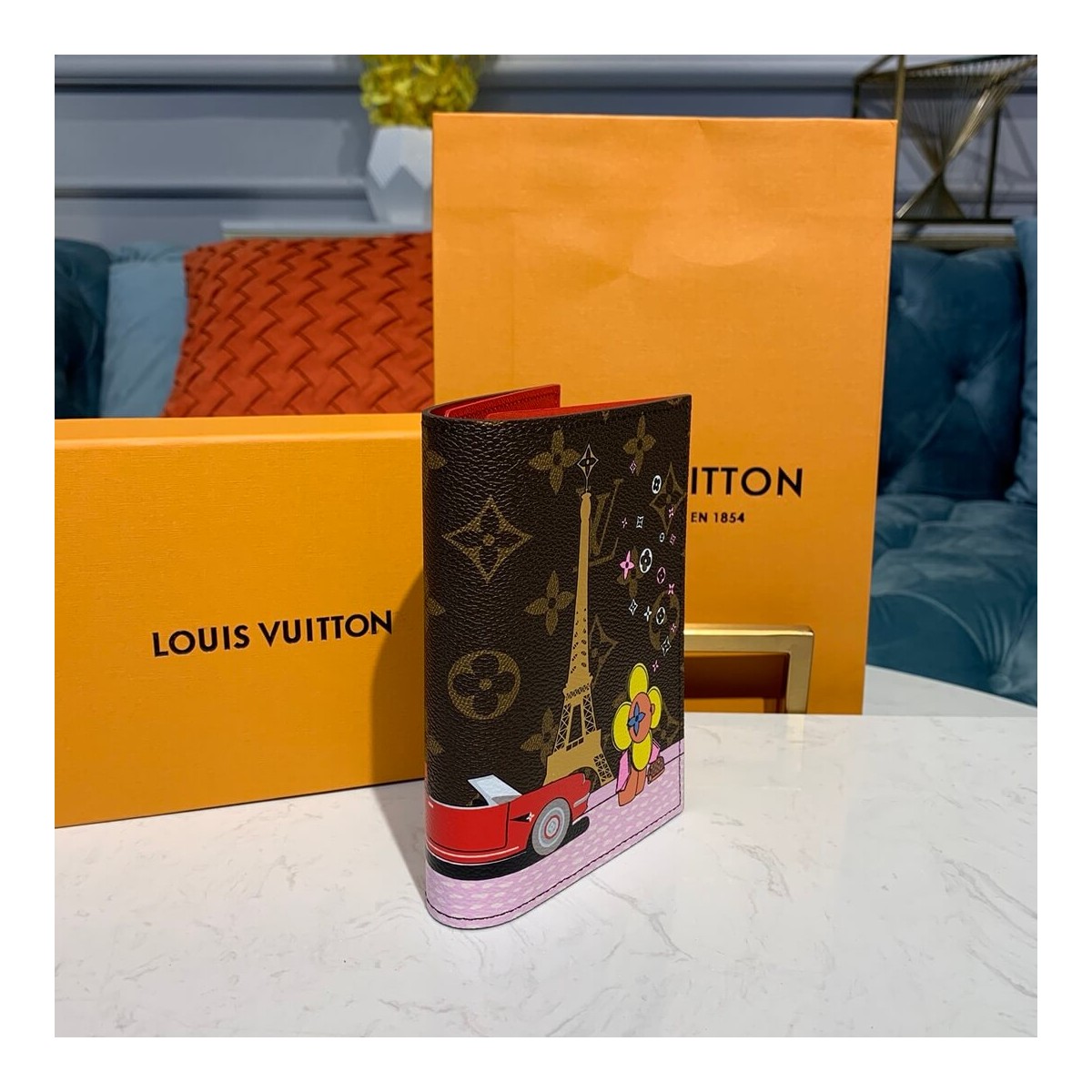 Louis Vuitton Paris Passport Cover M68493