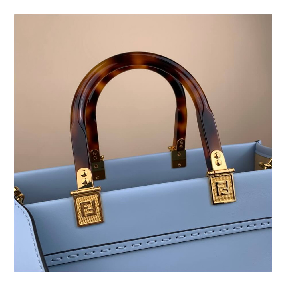 Fendi Medium Sunshine Shopper 8BH386 Light Blue