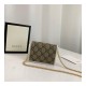 Gucci 1955 Horsebit GG Supreme With Chain Wallet 623180