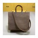 Fendi Medium Sunshine Tote Bag in Apricot FF Fabric 8BH386