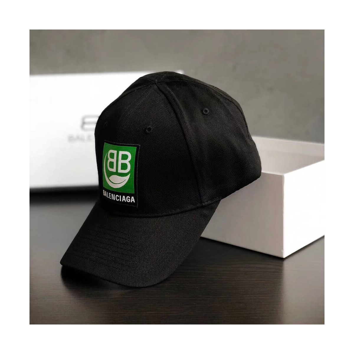 Balenciaga Green Logo Cap 391211