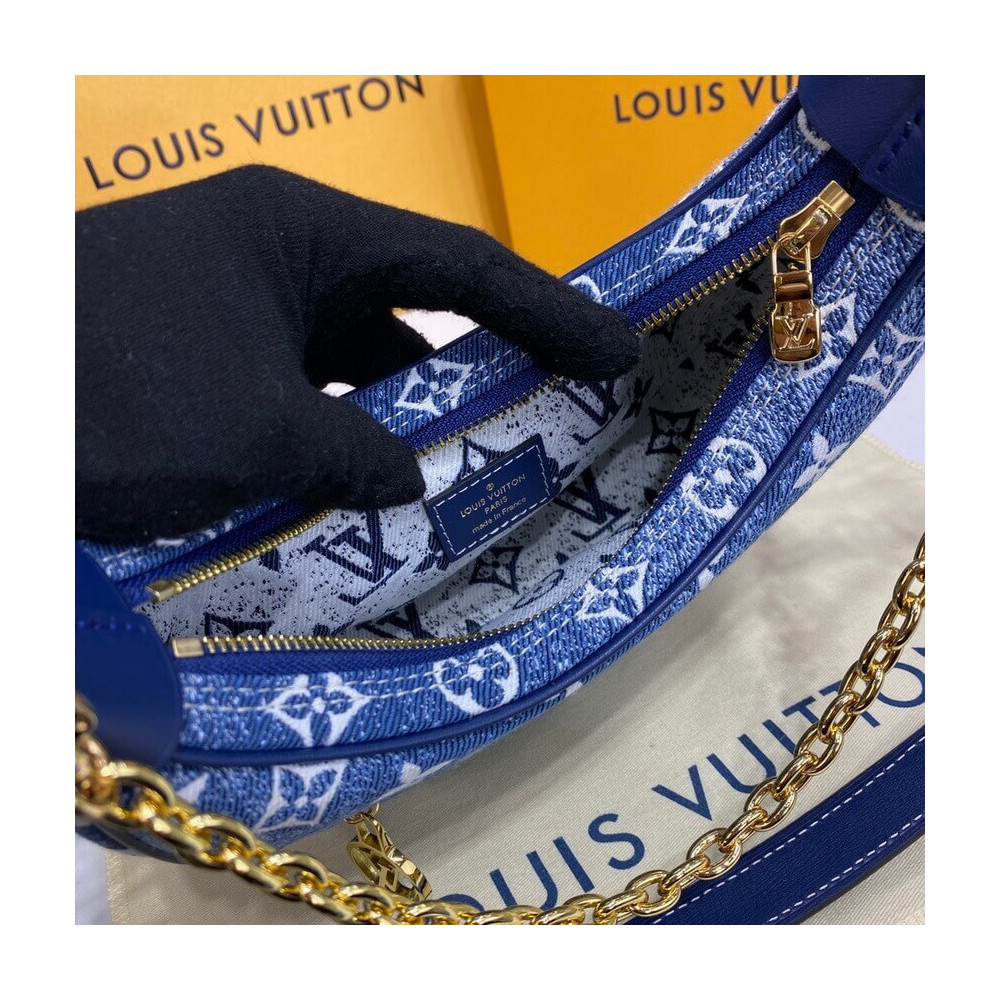 Louis Vuitton Monogram Denim Loop Bag M81166 Blue